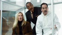 Former "Seinfeld" guest stars Ali Wentworth, Phil Morris and Larry Thomas reunited as their characters in the new promot.
